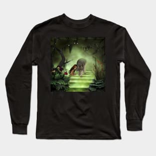 Little fairy with wolf Long Sleeve T-Shirt